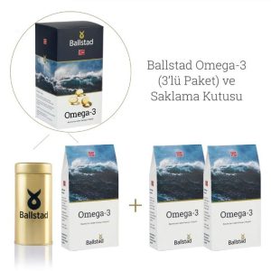 Ballstad Omega-3 Balık Yağı ( 3’lü Paket ) Saklama Kutulu