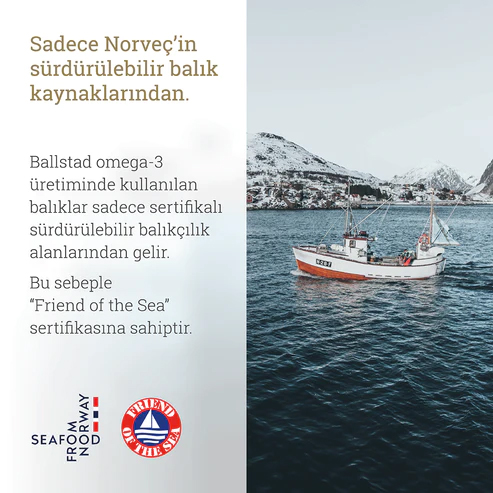 Ballstad Omega-3 Balık Yağı Aylık 93 Adet