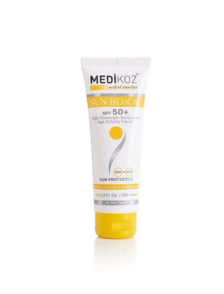 medikoz-sun-block-spf50-renksiz-100-ml-1.jpeg Medikoz Sun Block SPF50+ (Renksiz) 100 ML
